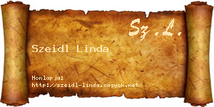 Szeidl Linda névjegykártya